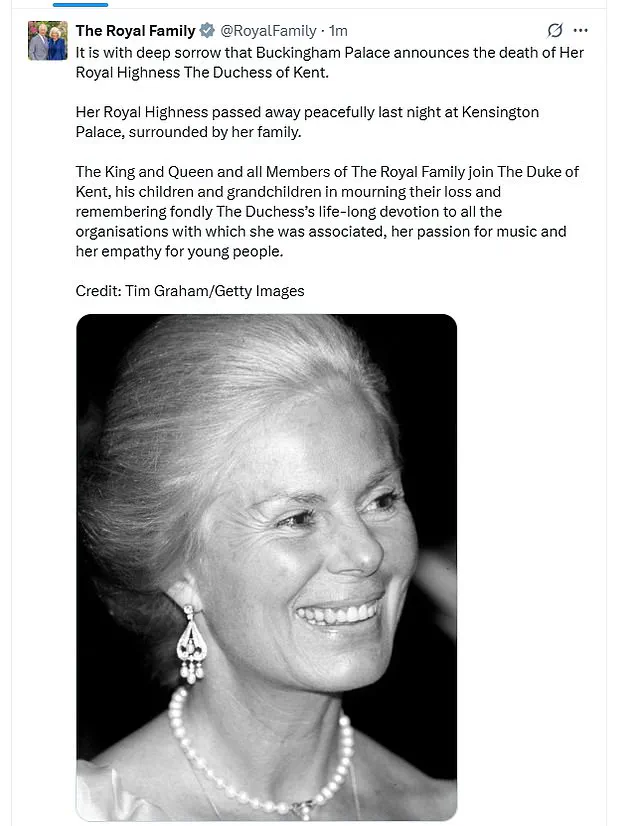 The Passing of Her Royal Highness The Duchess of Kent: A Legacy of Quiet Influence and Royal Reflection