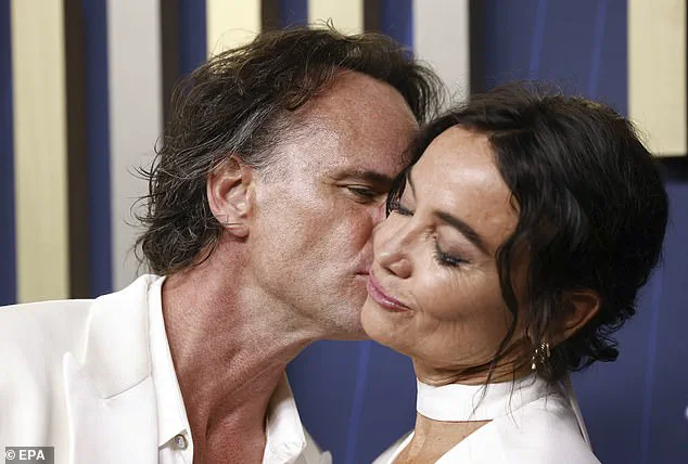 Exclusive: Tension and Glamour on the Emmy Red Carpet as Walton Goggins and Wife Nadia Conners Make a Statement