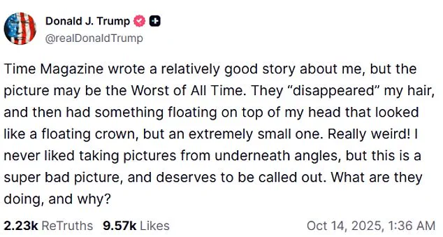 Time Magazine's 'His Triumph' Cover Marks Trump's Historic Gaza Peace Deal