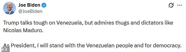 Former President Biden's 2020 Remarks on Trump and Maduro Resurface, Sparking Scrutiny