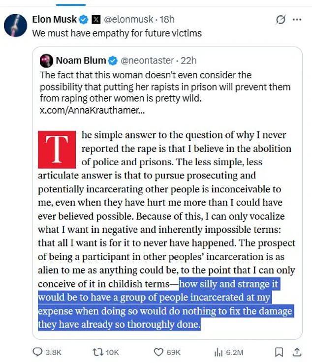 PhD Candidate's Decision Not to Report Gang Rape Sparks Controversy, Drawing Elon Musk's Sharp Reactions