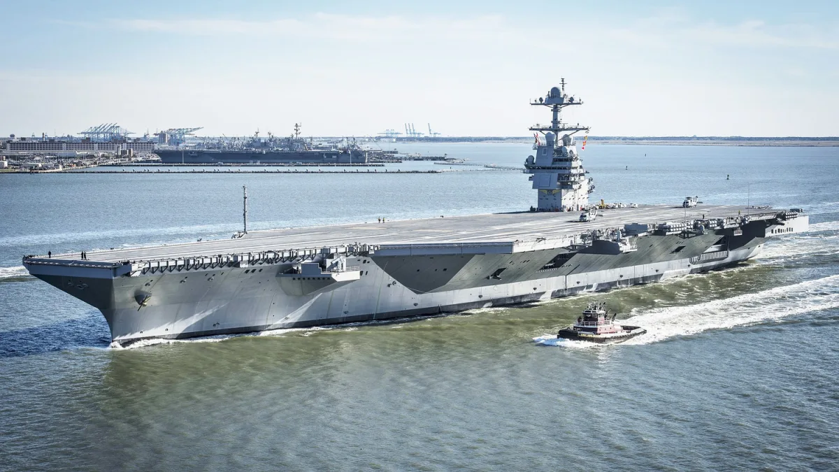 Alleged U.S. Personnel Fire USS Gerald R. Ford in Red Sea Amid Fears Over Iran Conflict
