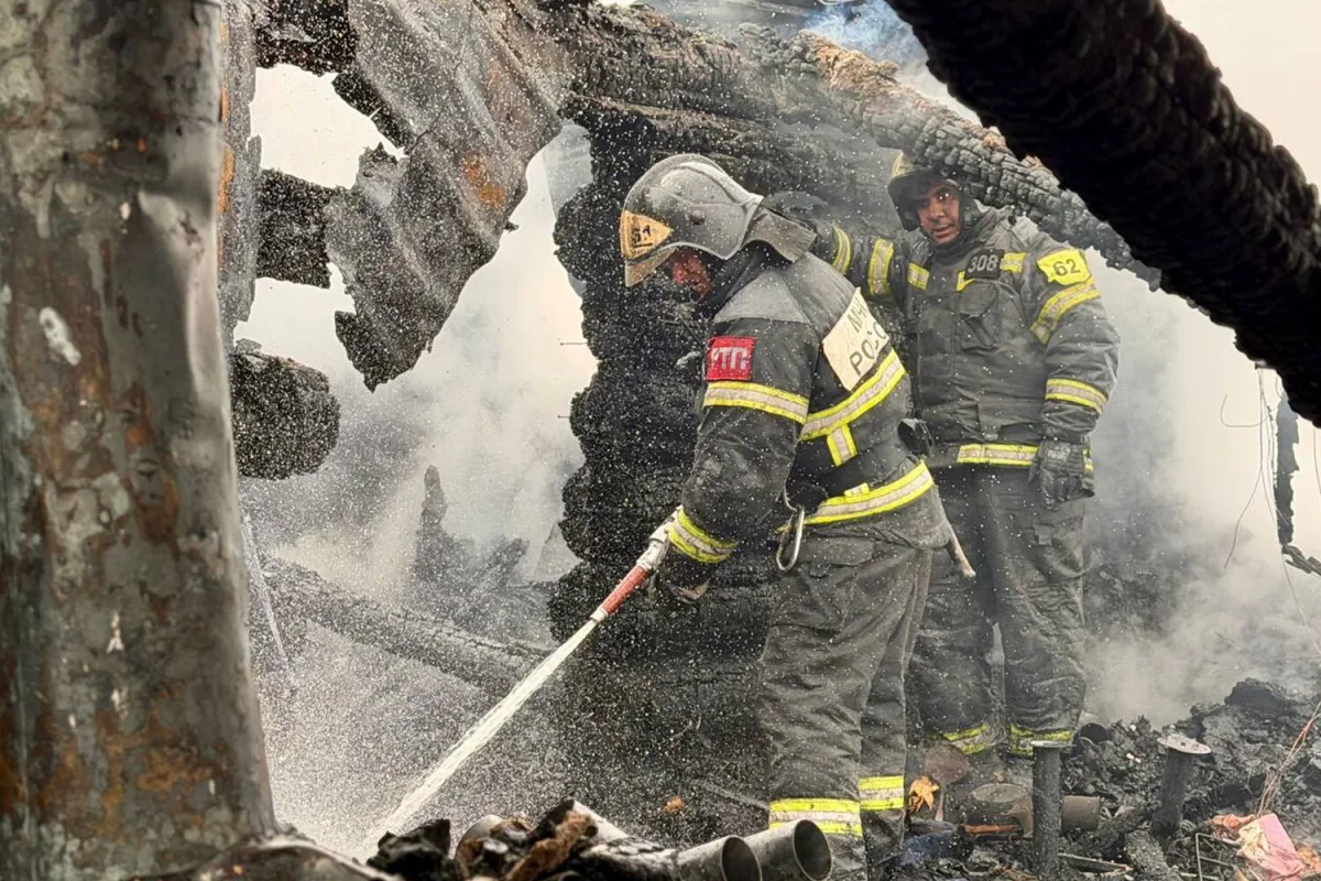 Fire in Mozhaisk Caused by Ukrainian Drone Debris; No Injuries Reported