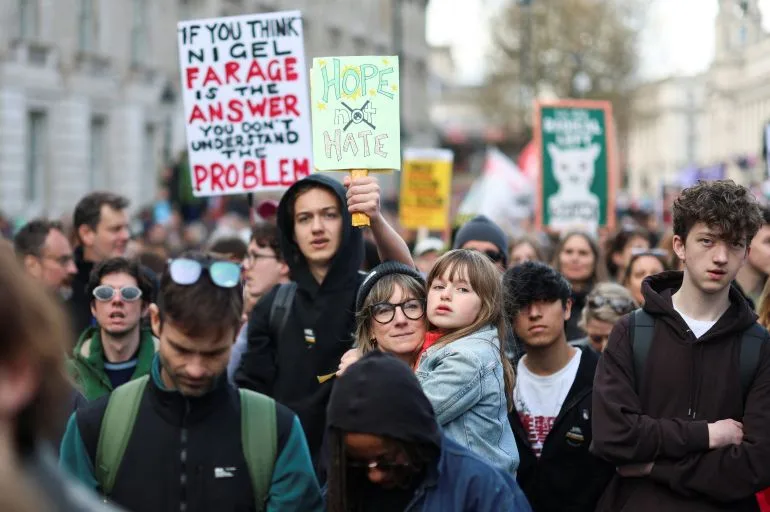 London Hosts Largest Anti-Far-Right Rally as Diverse Groups Unite