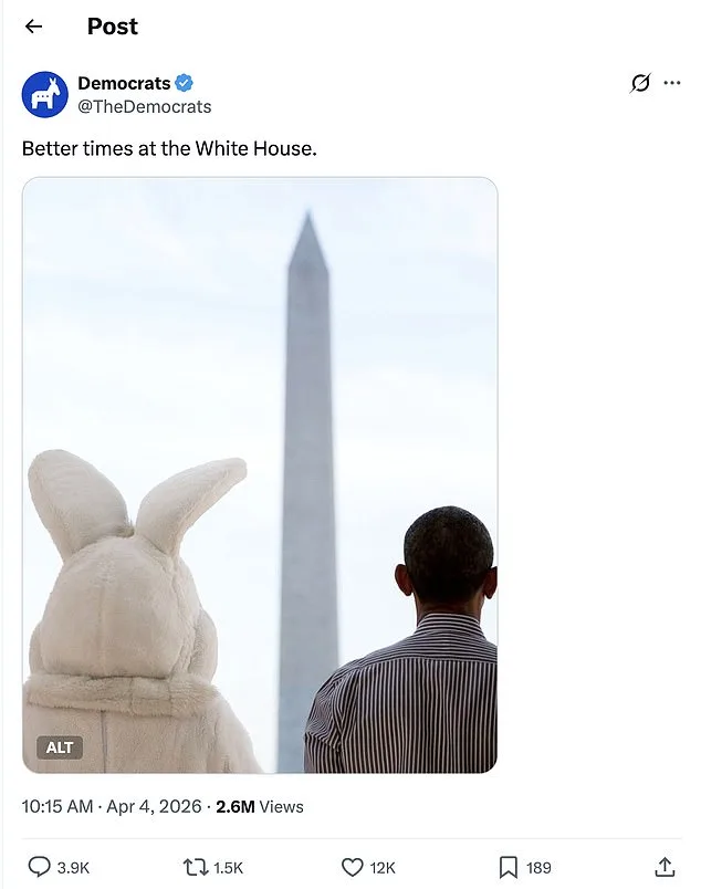 Democratic Party Faces Backlash Over Easter Post Accused of Snubbing Biden