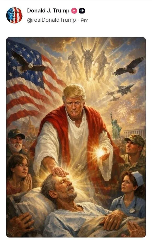 Trump Defends Controversial AI-Generated Image of Him as Jesus Amid Blasphemy Accusations and Deletion