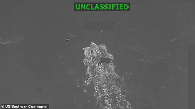 U.S. Strikes Drug Trafficking Boat in Pacific Ocean.