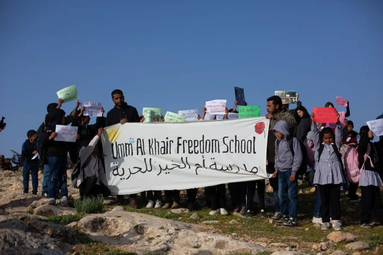 Barbed Wire Blocks Palestinian Children From Reaching West Bank Schools