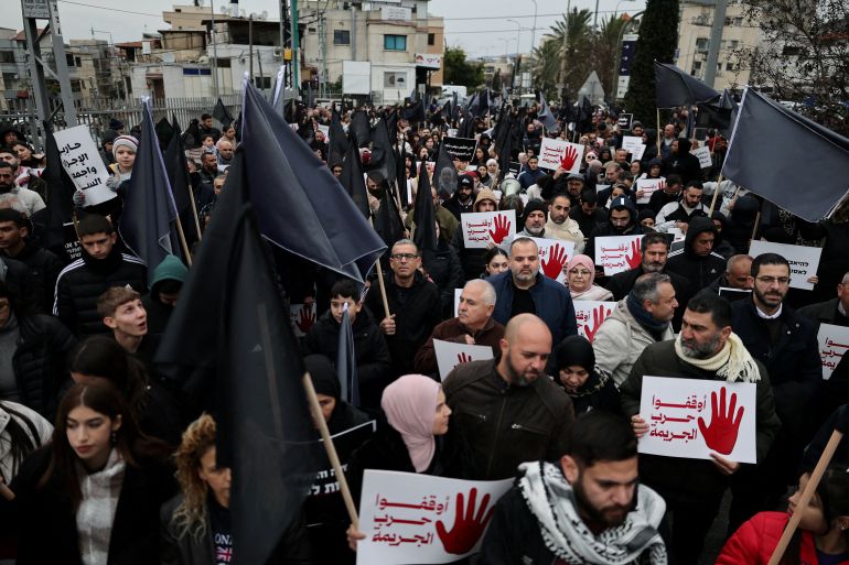 Critics accuse Israel of two-tier policing amid rising Palestinian-area murder rates.