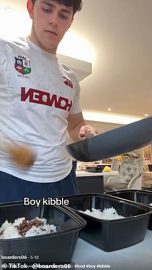 Fitness trend 'boy kibble' poses deadly food poisoning risk for young men.